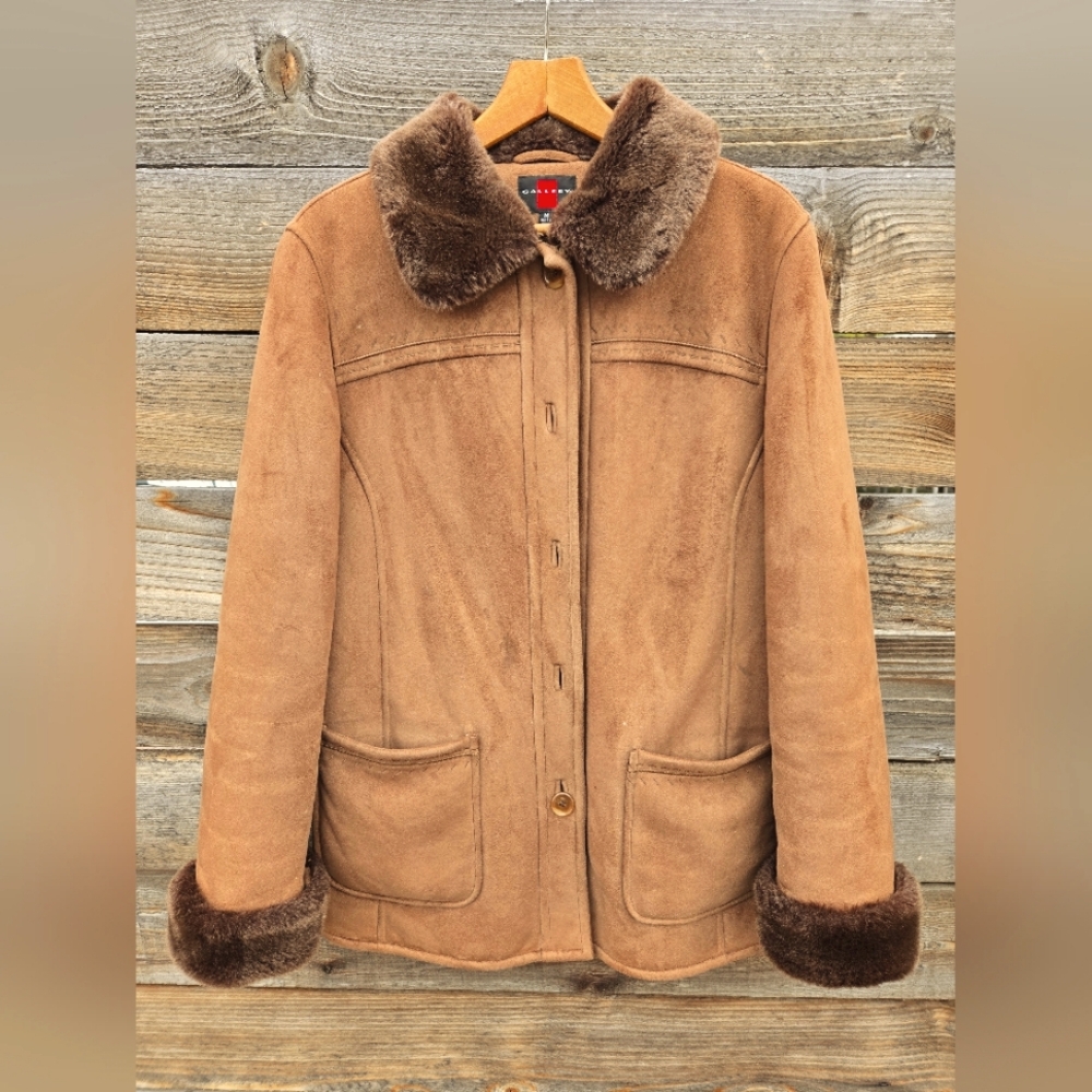 Gallery suede and wool lined jacket